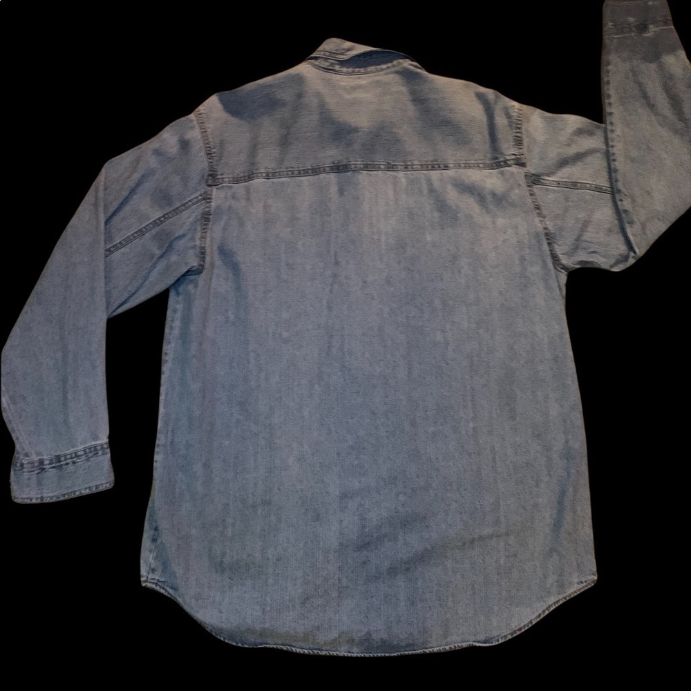 Vintage Levis Red Tab Denim Shirt Men's Med - Picture 4 of 7